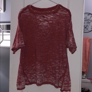 Free people distressed top - Size S